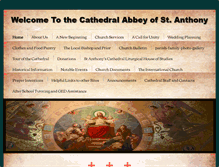 Tablet Screenshot of cathedralofstanthonydetroit.org